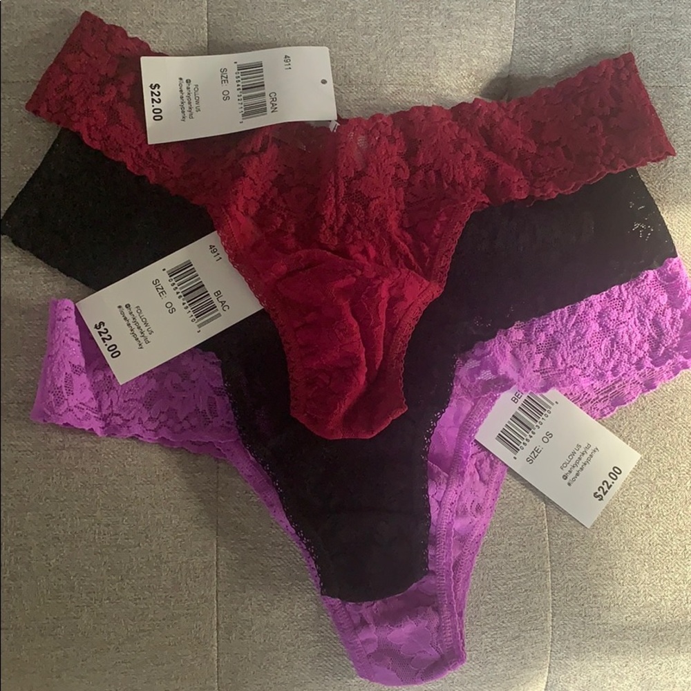 NWT bundle of HankyPanky lowrise thongs